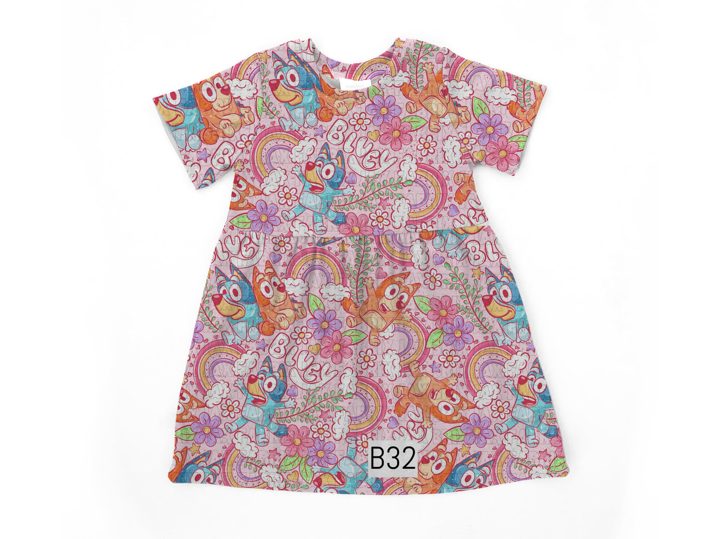 Pink rainbow Bell dress
