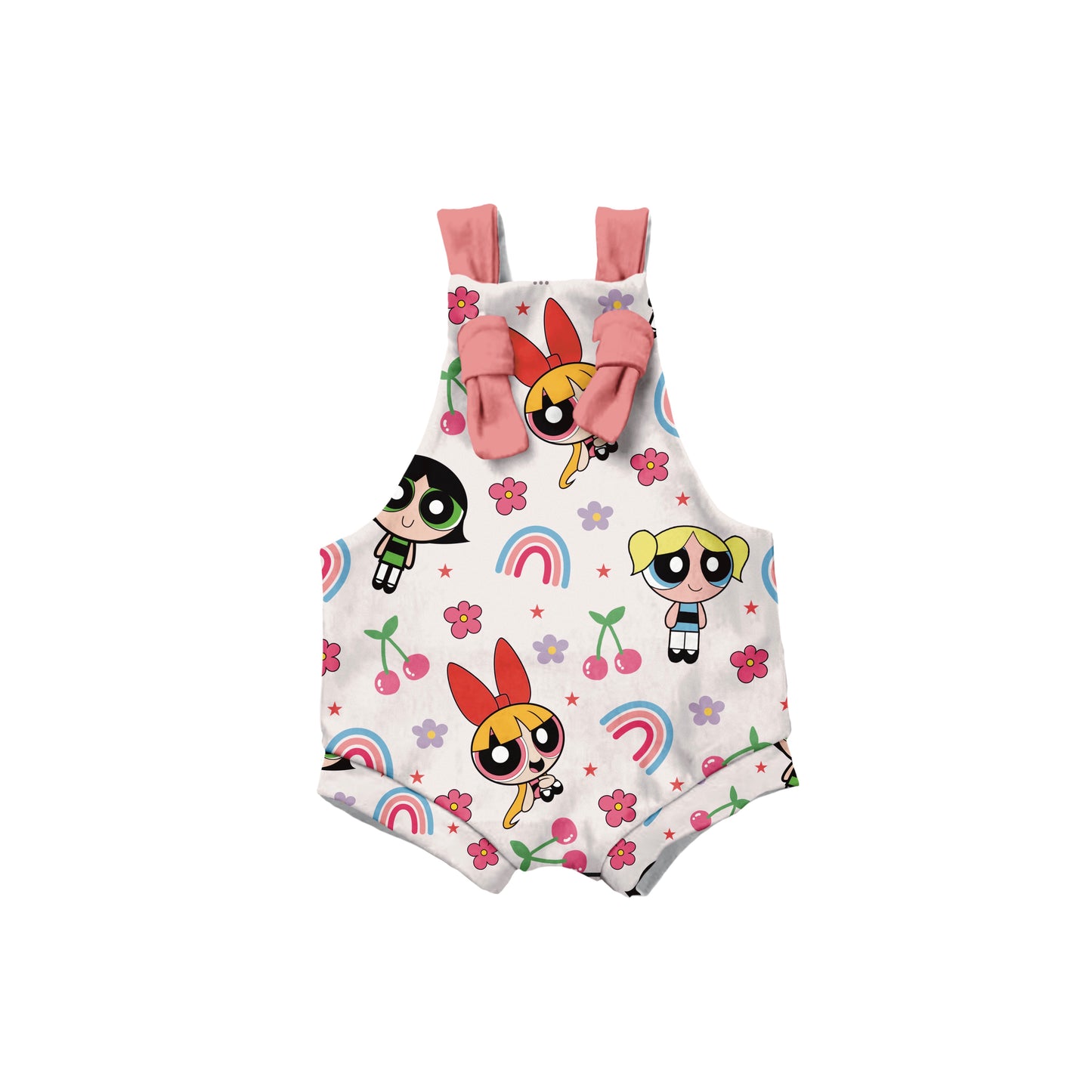 Power puff Overalls ( pant length option in listing)
