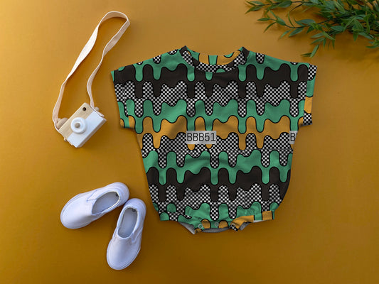 Drip oversized romper