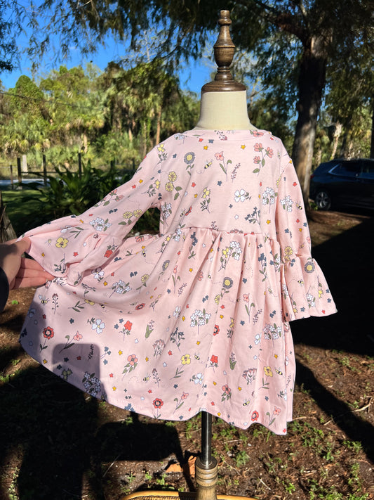 5/6 bell sleeve dress