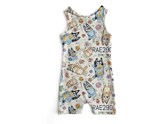 Sketch dog Ollie romper