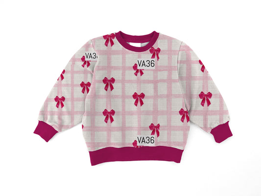Pink bows Crewneck