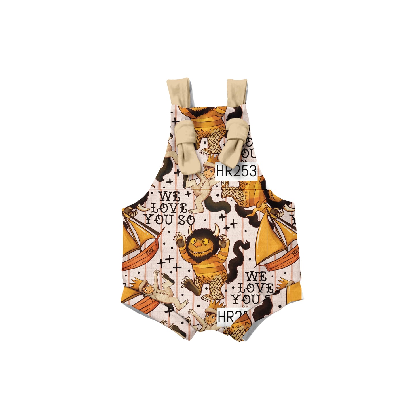 Wild things  Overalls ( pant length option in listing)