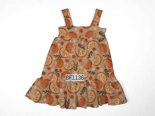 Orange ivy dress