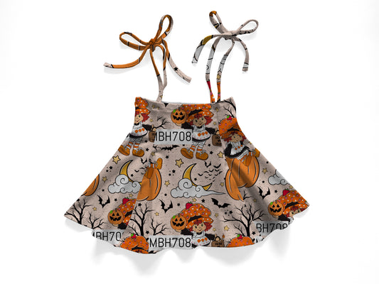 Pumpkin shortcake tie skirt