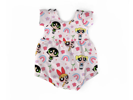 Power puff  bubble romper