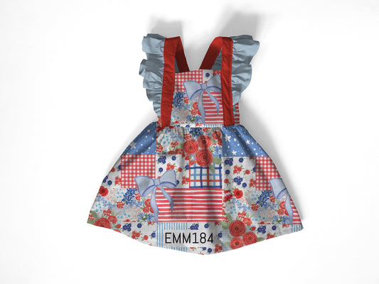 Holiday exclusive style dress July patchwork