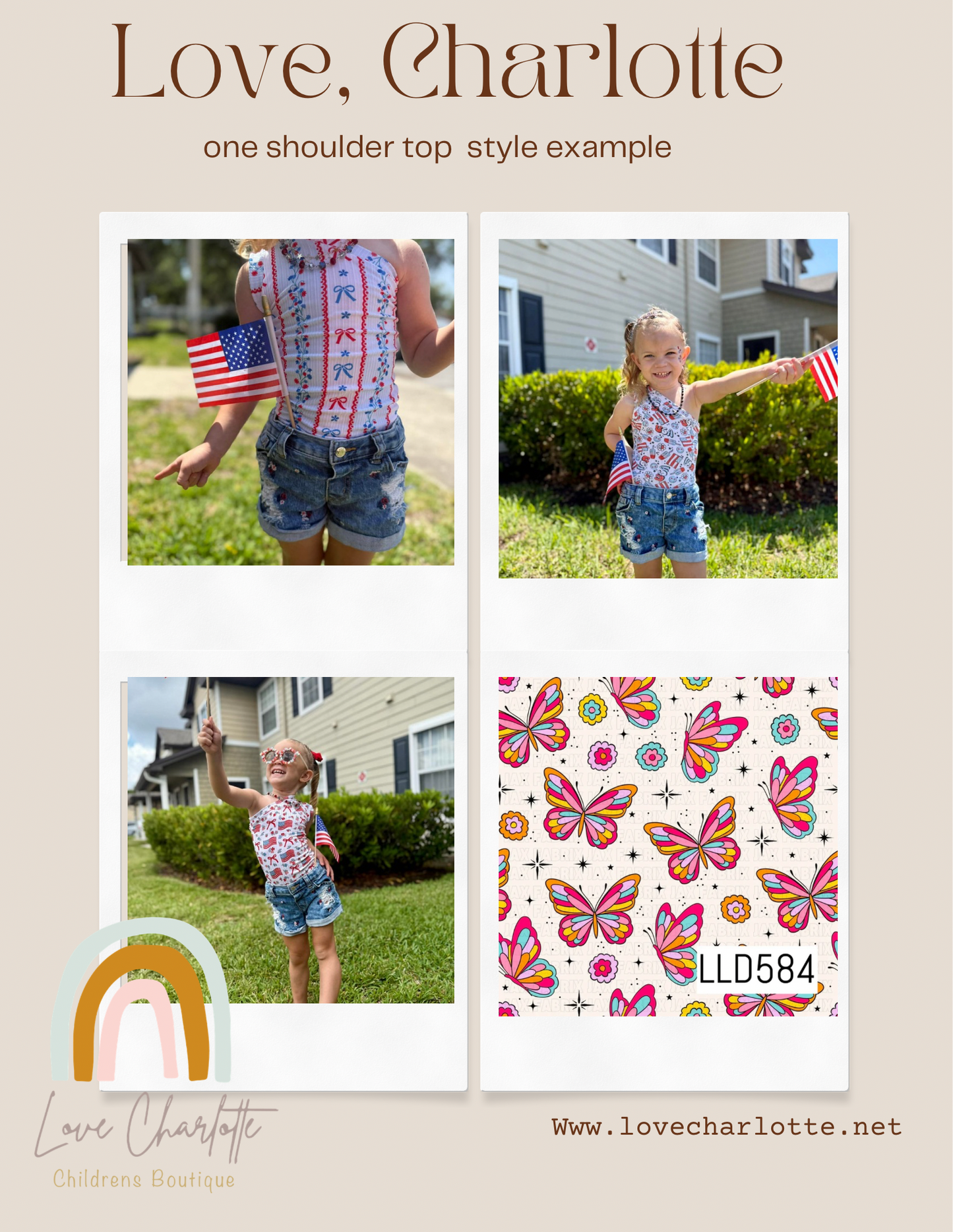 Butterfly One shoulder top