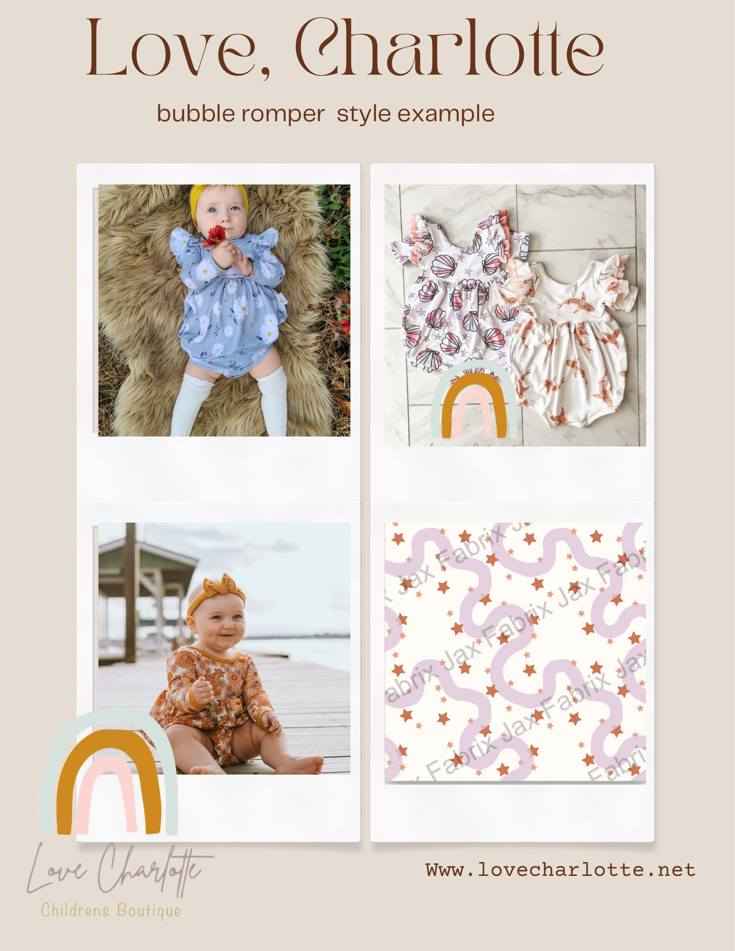 Star magnolia romper