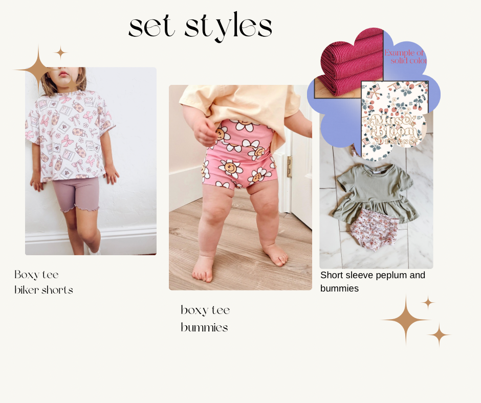 Red white and flowers ￼set ( style options in the listing )