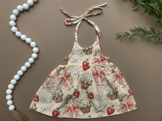 Strawberry goose  Clementine dress
