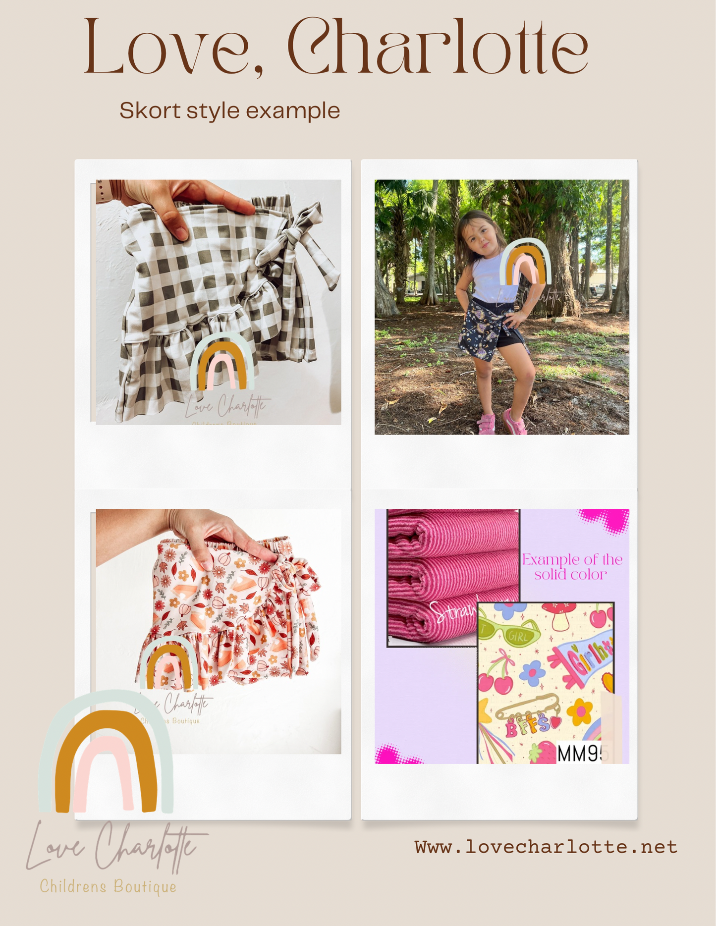 Girlhood ginger Skort
