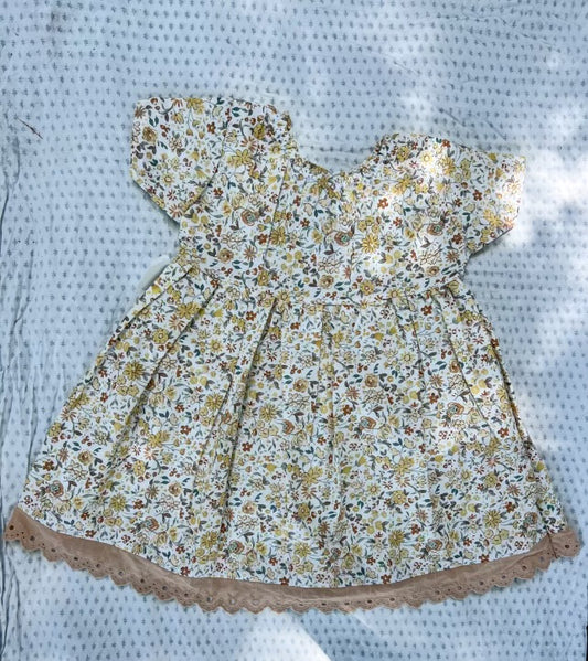 Flower basic  opal dress ( more than one size )