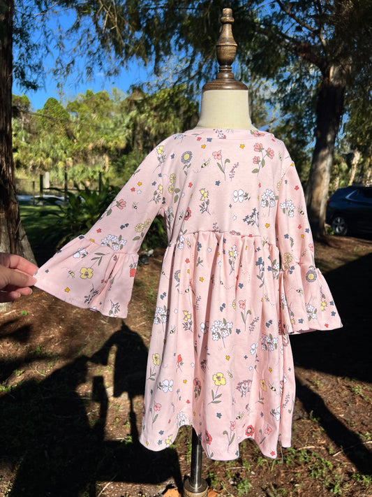 5/6 bell sleeve dress