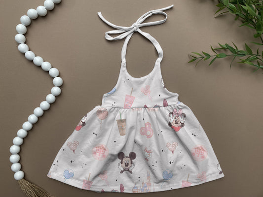Pals in pink Clementine dress