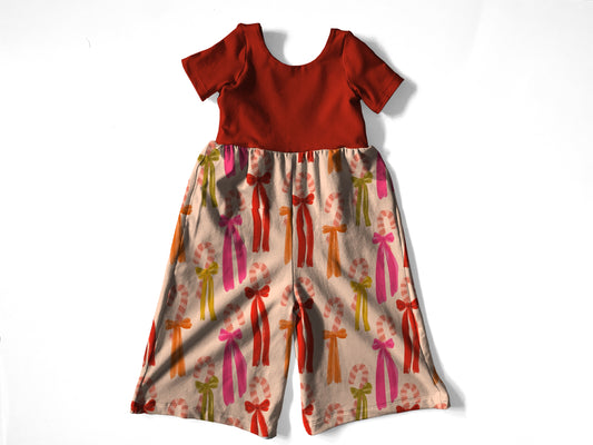 Candy cane Autumn romper