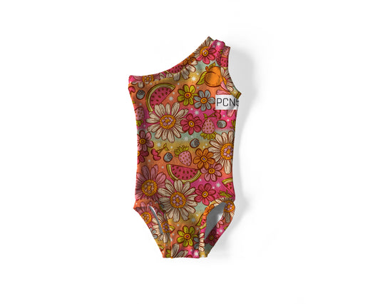 Summer flowers One shoulder isla