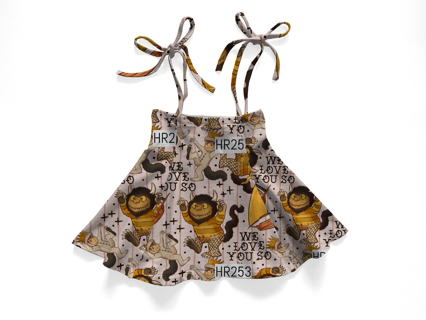 Wild things  tie skirt