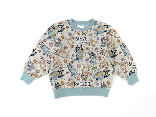 Sketch dog  Crewneck