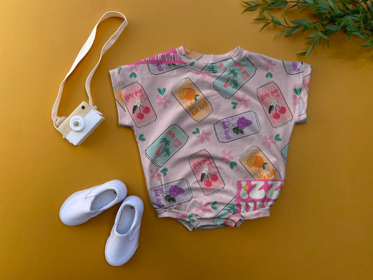 Fruity drinks  oversized romper