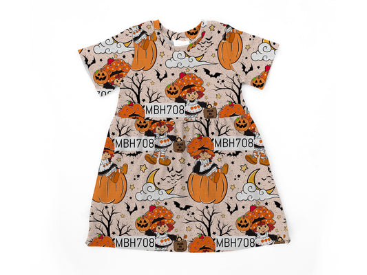 Pumpkin short cake Bell dress