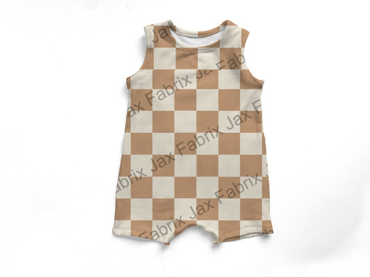 Check Tank romper