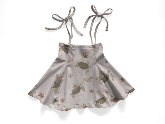 Turtle  tie skirt