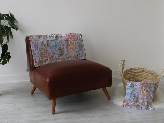 Mushroom dogs  playmat, swaddle, and blanket