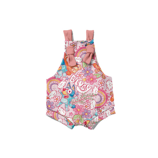 Pink rainbow Overalls ( pant length option in listing)
