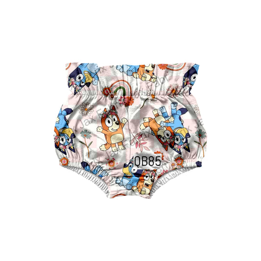 Rainbow check  paper bag bloomers