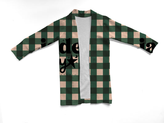 Plaid cardigan
