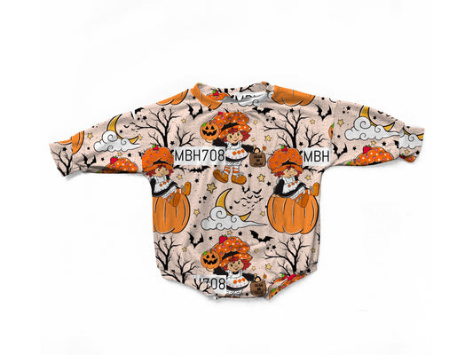 Pumpkin shortcake oversized romper