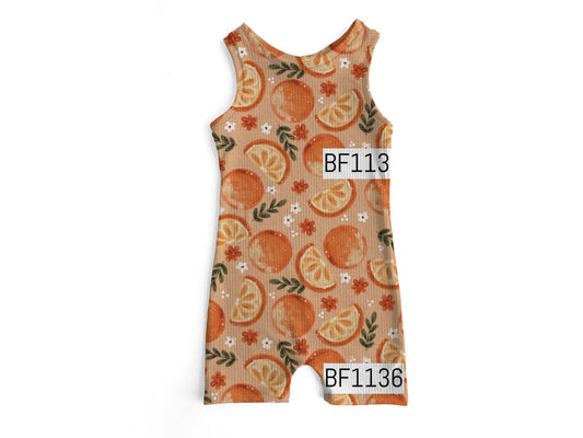 Orange   Ollie romper