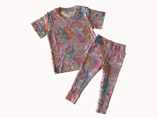 Pink rainbow  girl options ( style options in the listing )