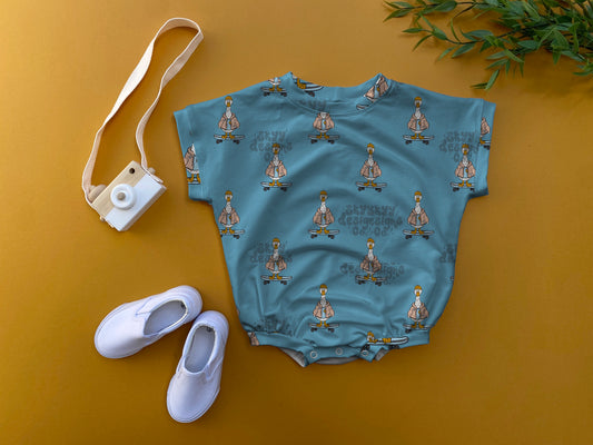 Skater goose oversized romper