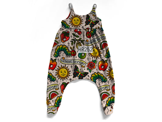 Tattoo Hungry caterpillar og romper