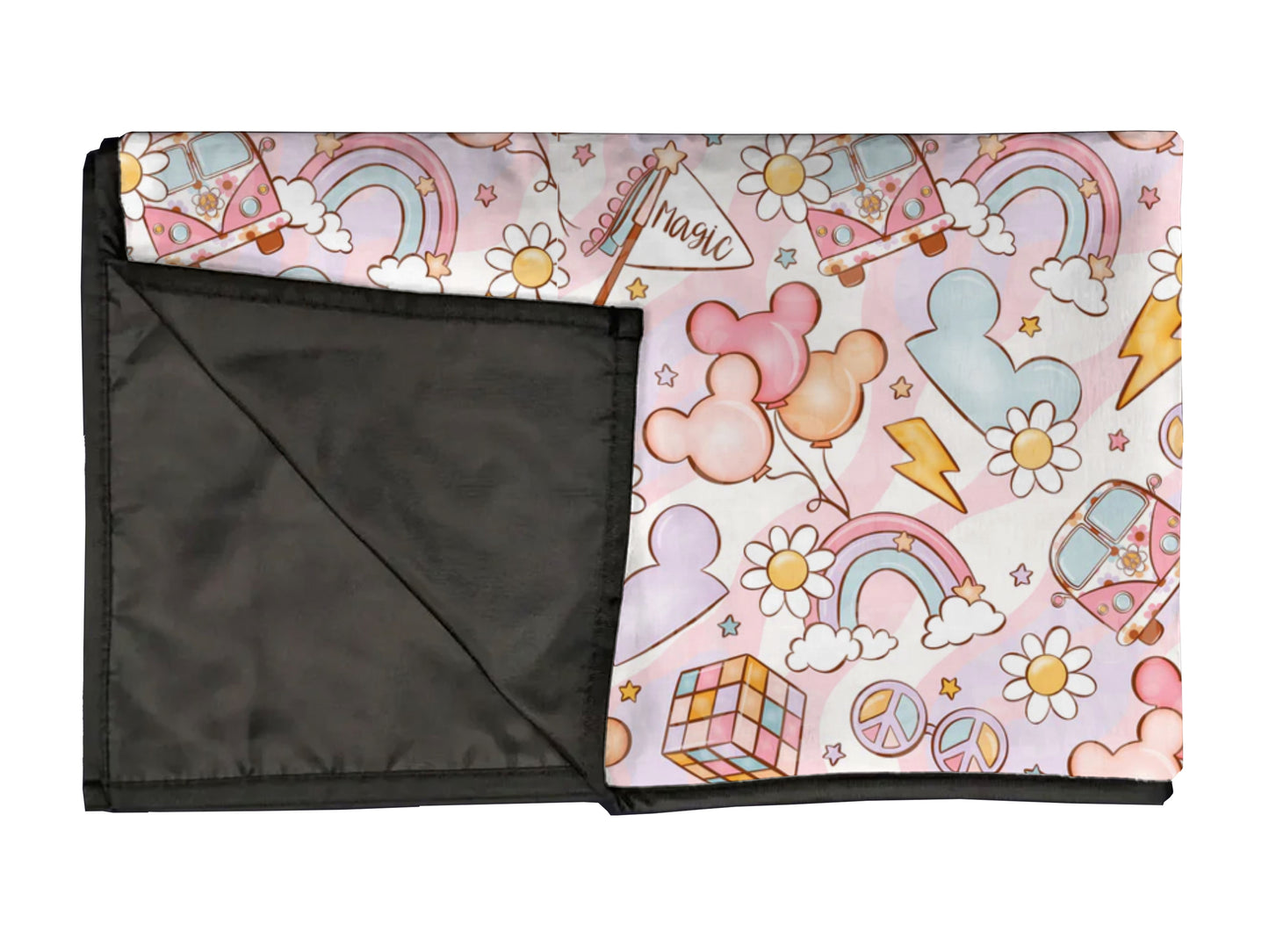 Magic park playmat, swaddle, and blanket