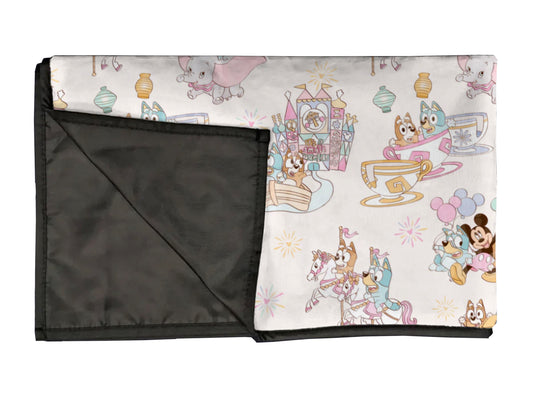 Tea cup  playmat, swaddle, and blanket