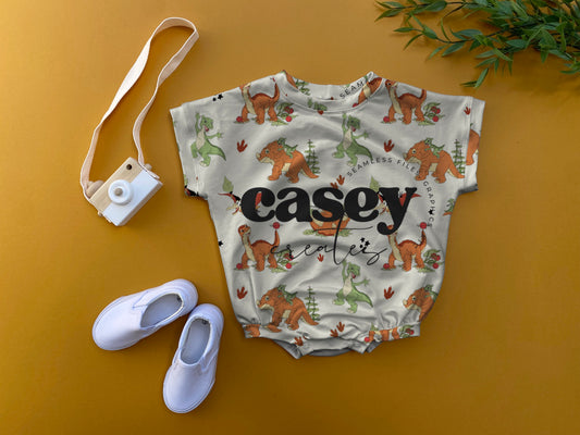 Dino  oversized romper