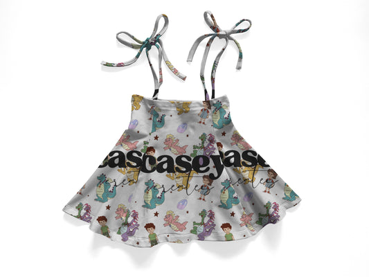 Dragon tails  tie skirt