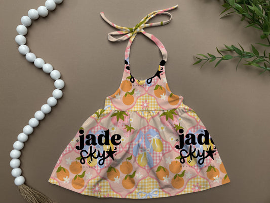 Fruit swirl   Clementine dress
