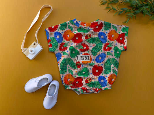 Hungry caterpillars oversized romper