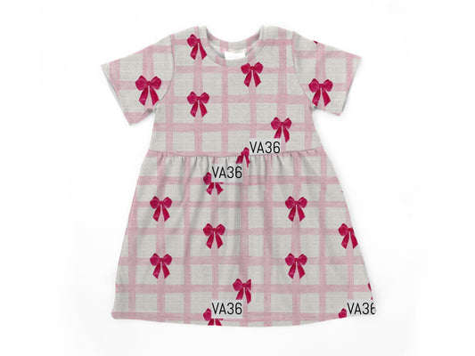 Pink bows  Bell dress