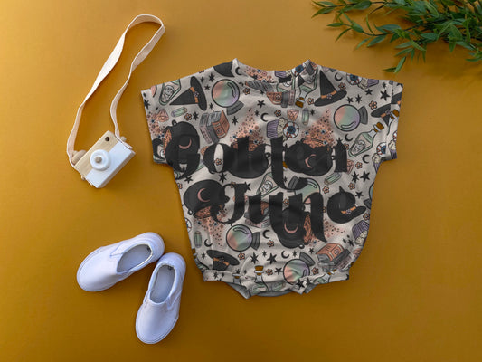 Witches brew oversized romper