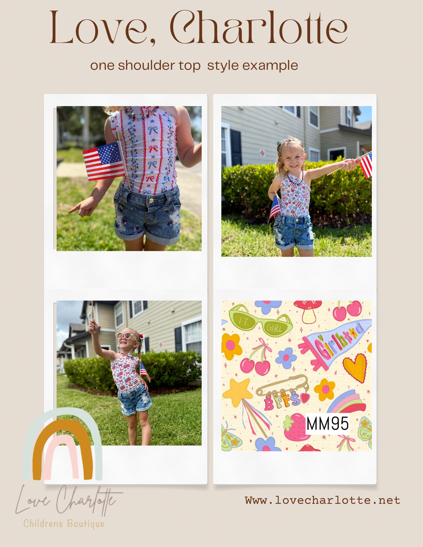Girlhood One shoulder top