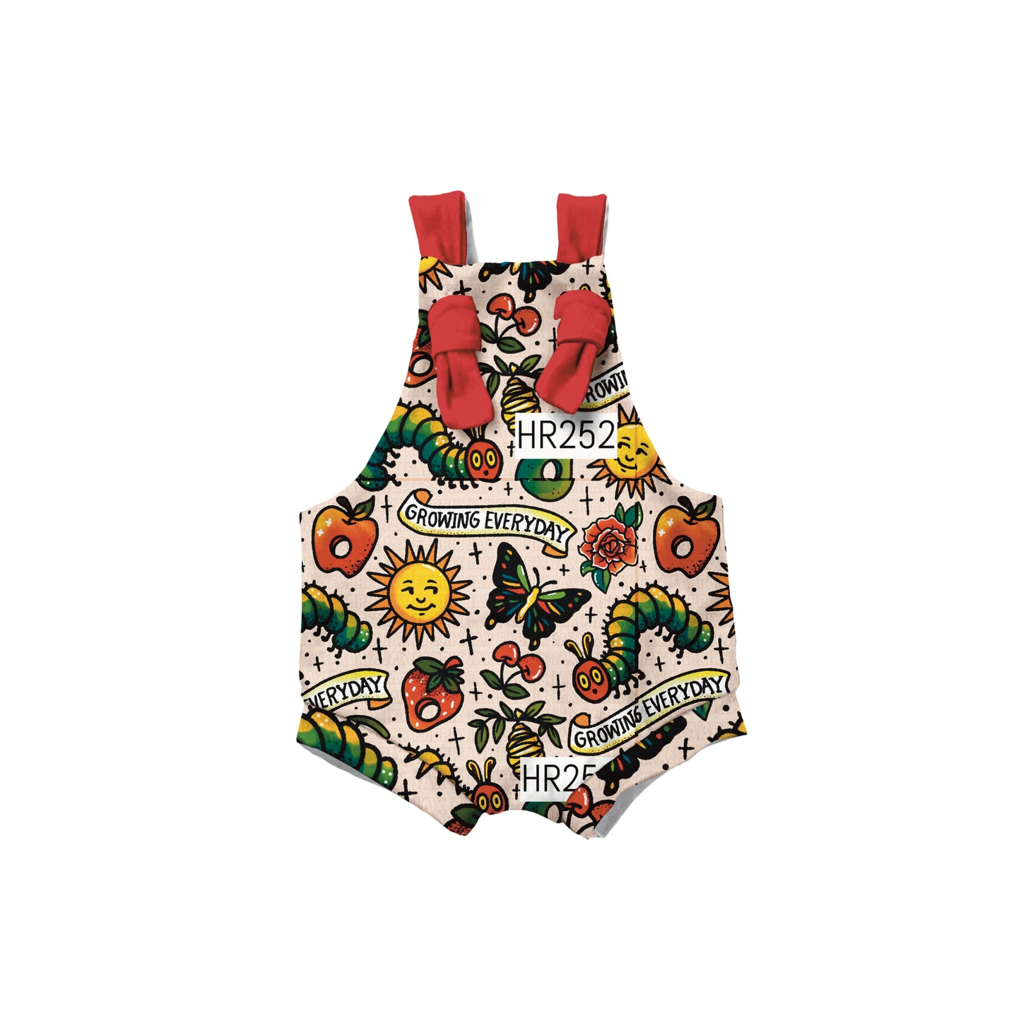 Tattoo Hungry caterpillars Overalls ( pant length option in listing)