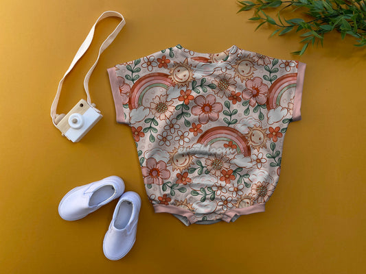 Happy T-shirt romper