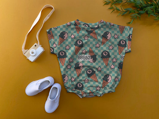 Ice cream oversized romper