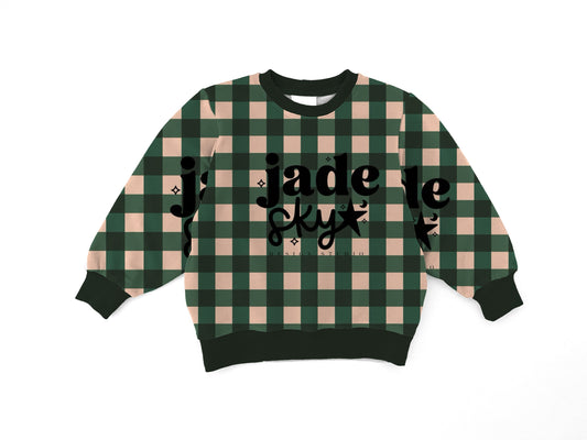 Plaid Crewneck