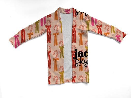 Candy cane cardigan